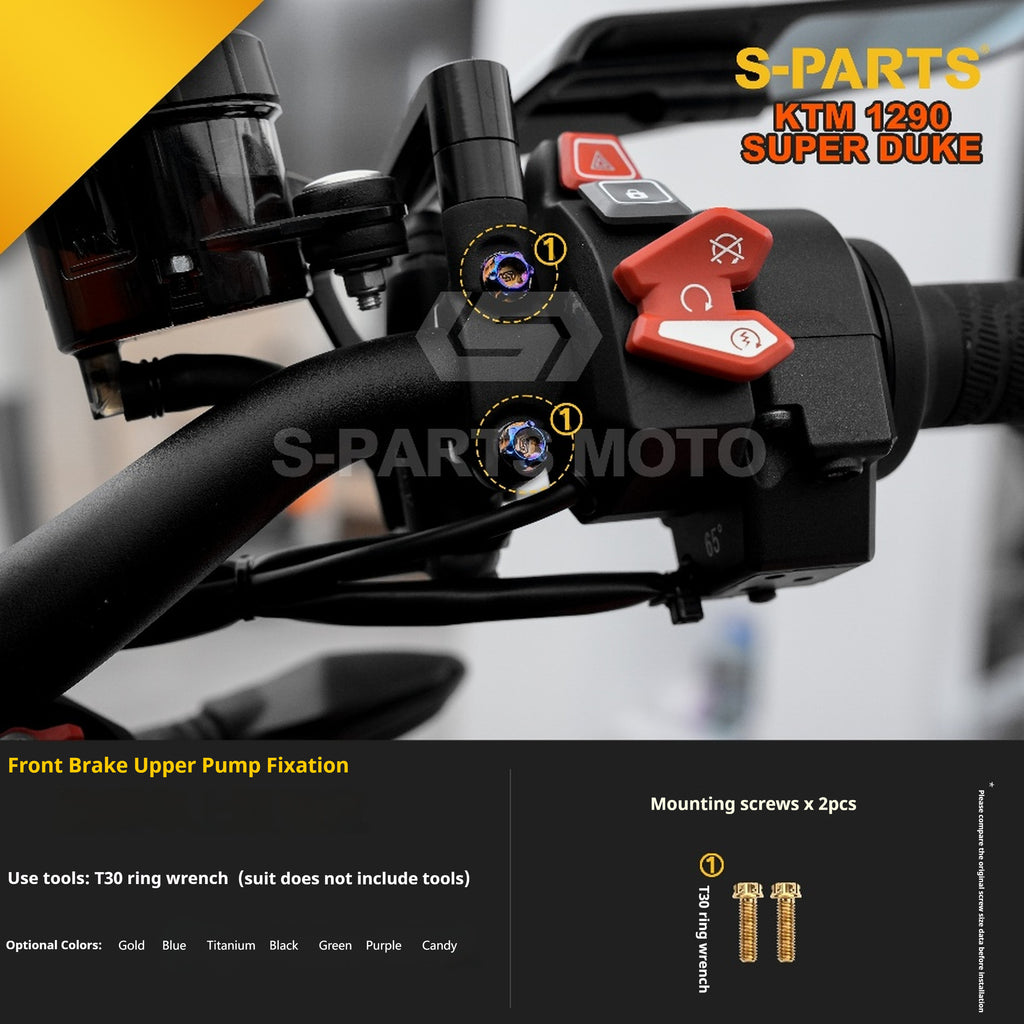SPARTS KTM Super Duke 1290 · Full TC4 Titanium Bolt Kit｜Motorcycle Upgrade Set