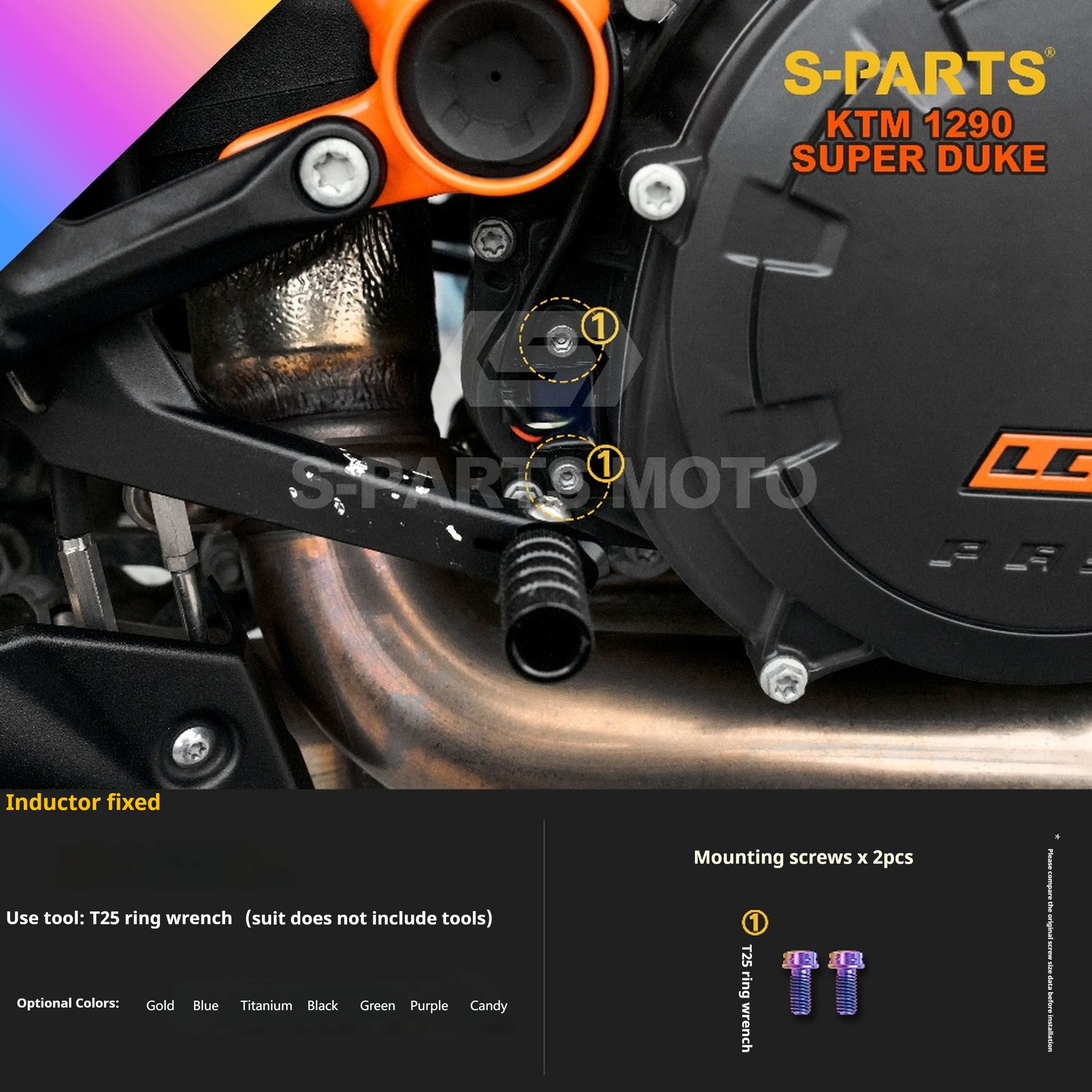 SPARTS KTM Super Duke 1290 · Full TC4 Titanium Bolt Kit｜Motorcycle Upgrade Set