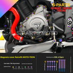 SPARTS Titanium Screw Set for Triumph Street Triple RS –CNC Titanium Upgrade Kit