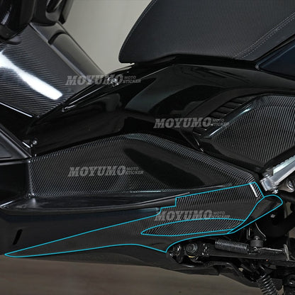 Yamaha XMAX 300 2023–2024 Thickened High-Gloss Carbon Fiber Body Protection Stickers