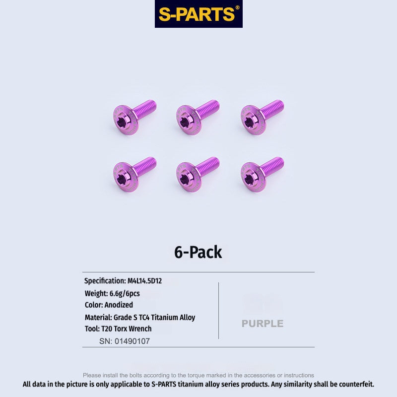 SPARTS TC4 Titanium Bolts for BMW S1000RR  Windshield