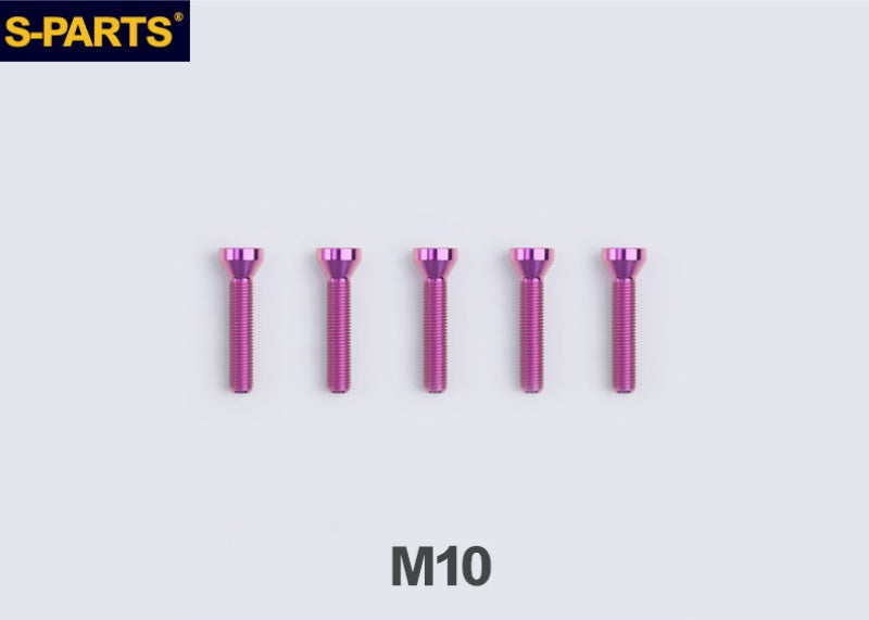 SPARTS TC4 Titanium Wheel Hub Bolts M10 (L35 / L49 / L55) for BMW Motorcycles
