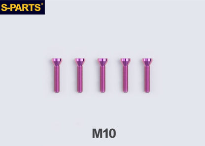 SPARTS TC4 Titanium Wheel Hub Bolts M10 (L35 / L49 / L55) for BMW Motorcycles
