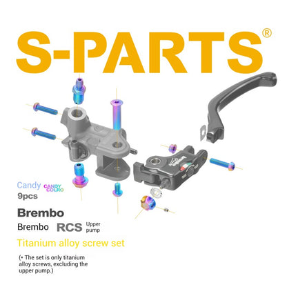 SPARTS Brembo RCS Brembo direct push brake pump titanium alloy screw set bolt Stan