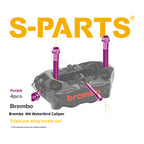 SPARTS Titanium Alloy Bolt Kit for Brembo M4 Radial Calipers｜High‑Performance Motorcycle Upgrade