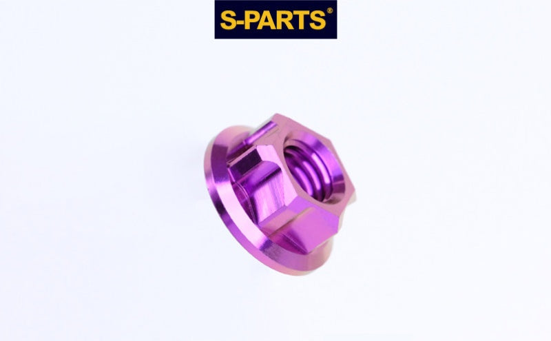 SPARTS Hex Flange Titanium Nut – A3 Series – M5 / M6 / M8 / M10 / M12 – Motorcycle Locking Hardware