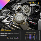 SPARTS Titanium Bolt Kit for Ducati Streetfighter V4S