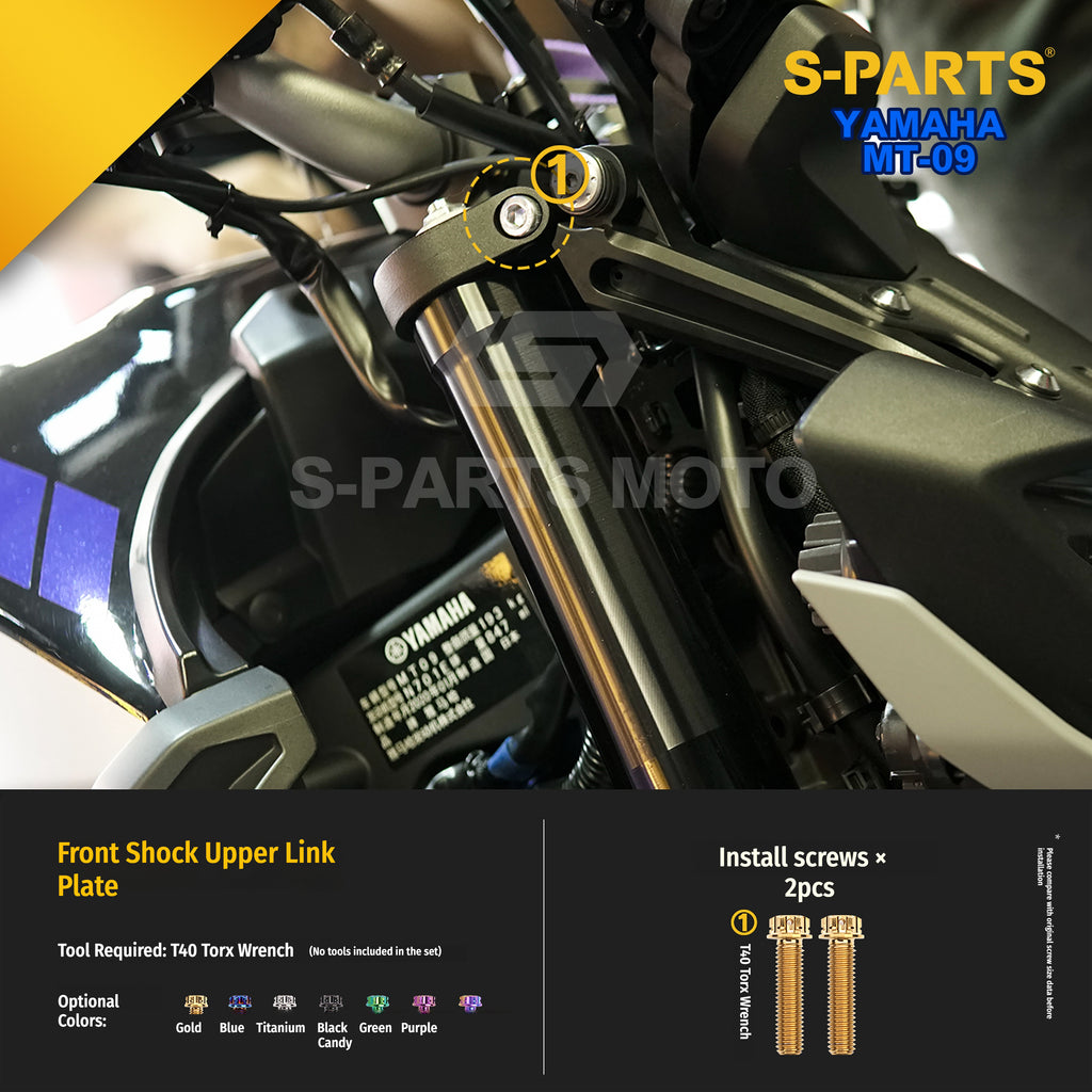 SPARTS Yamaha MT-09 Titanium Bolt Kit | TC4 Grade Motorcycle Fasteners