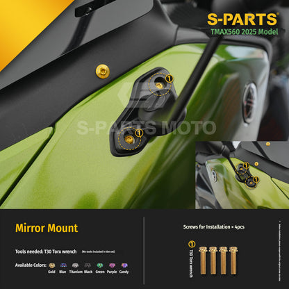 SPARTS Titanium Bolt Kit for YAMAHA TMAX560 2025-Front Section