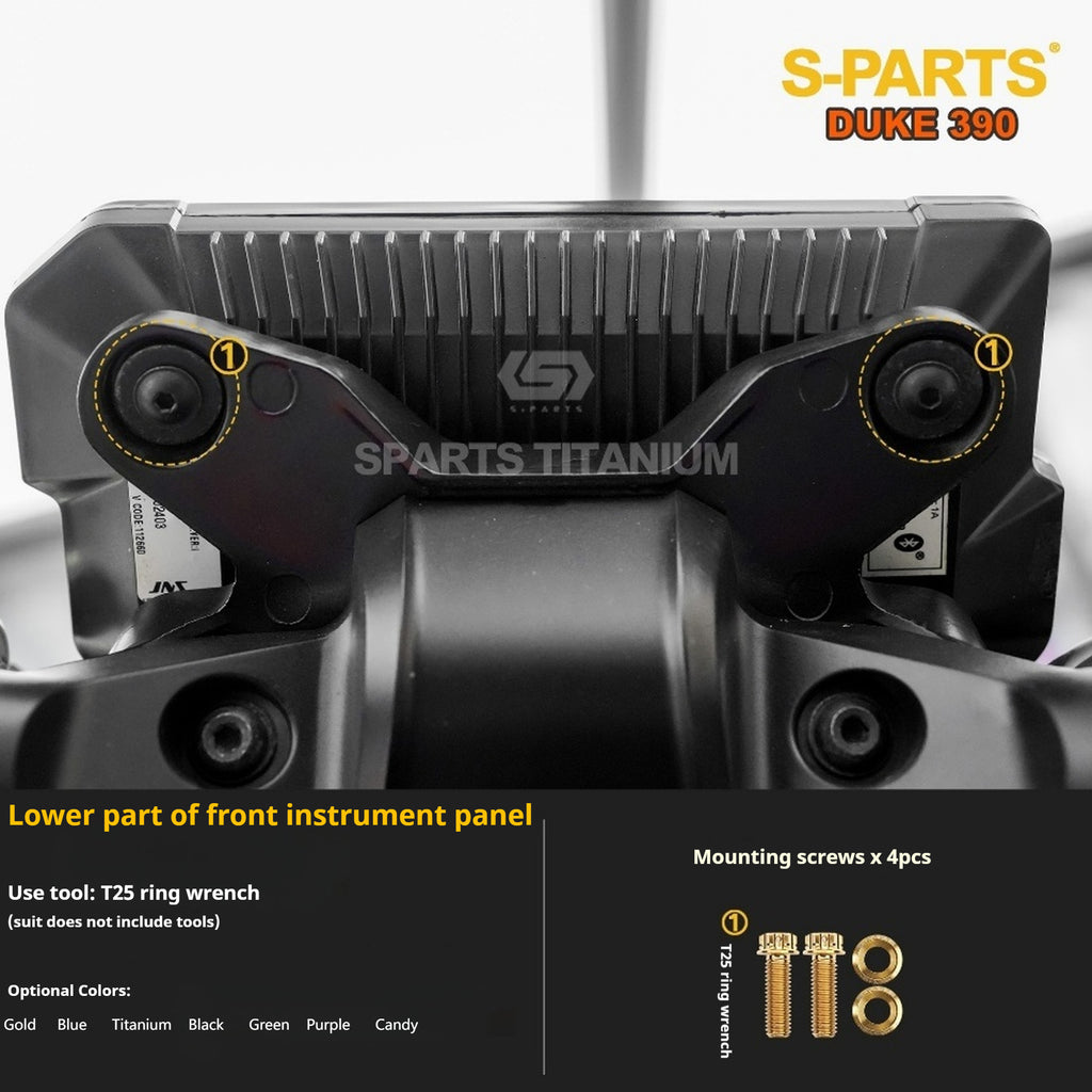 SPARTS Stan KTM DUKE 390 Dedicated · TC4 Titanium Full Motorcycle Bolt Kit