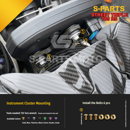 SPARTS Titanium Bolts for Triumph Street Triple 765 RS – Body & Controls Upgrade Fasteners