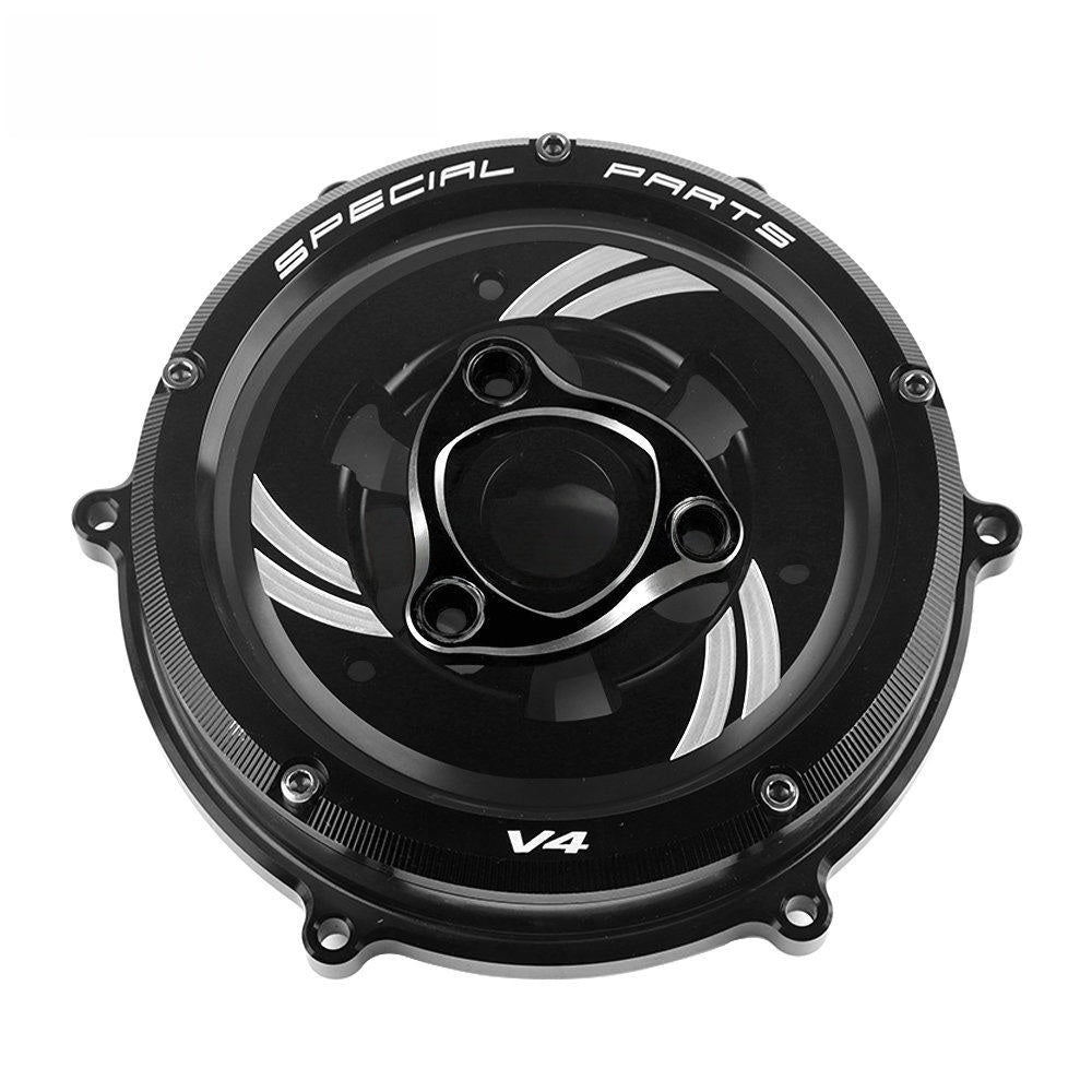 Ducati 959 / 1199 / 1299 / Panigale V2 / V4 / V4S Transparent Clutch Cover Kit Clear Clutch Side Cover Upgrade