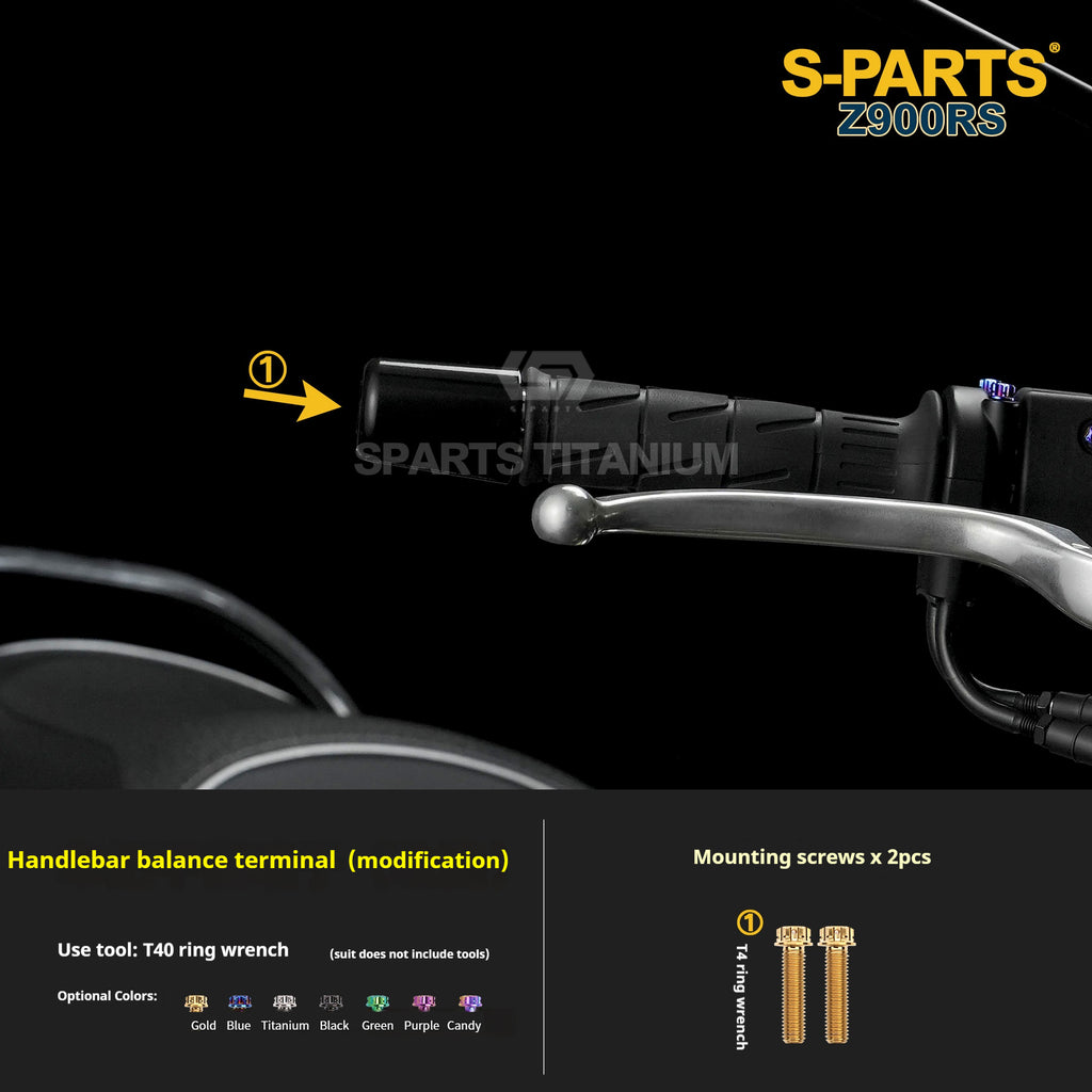 SPARTS Titanium Screw Set for Kawasaki Z900RS – Motorcycle Upgrade Kit