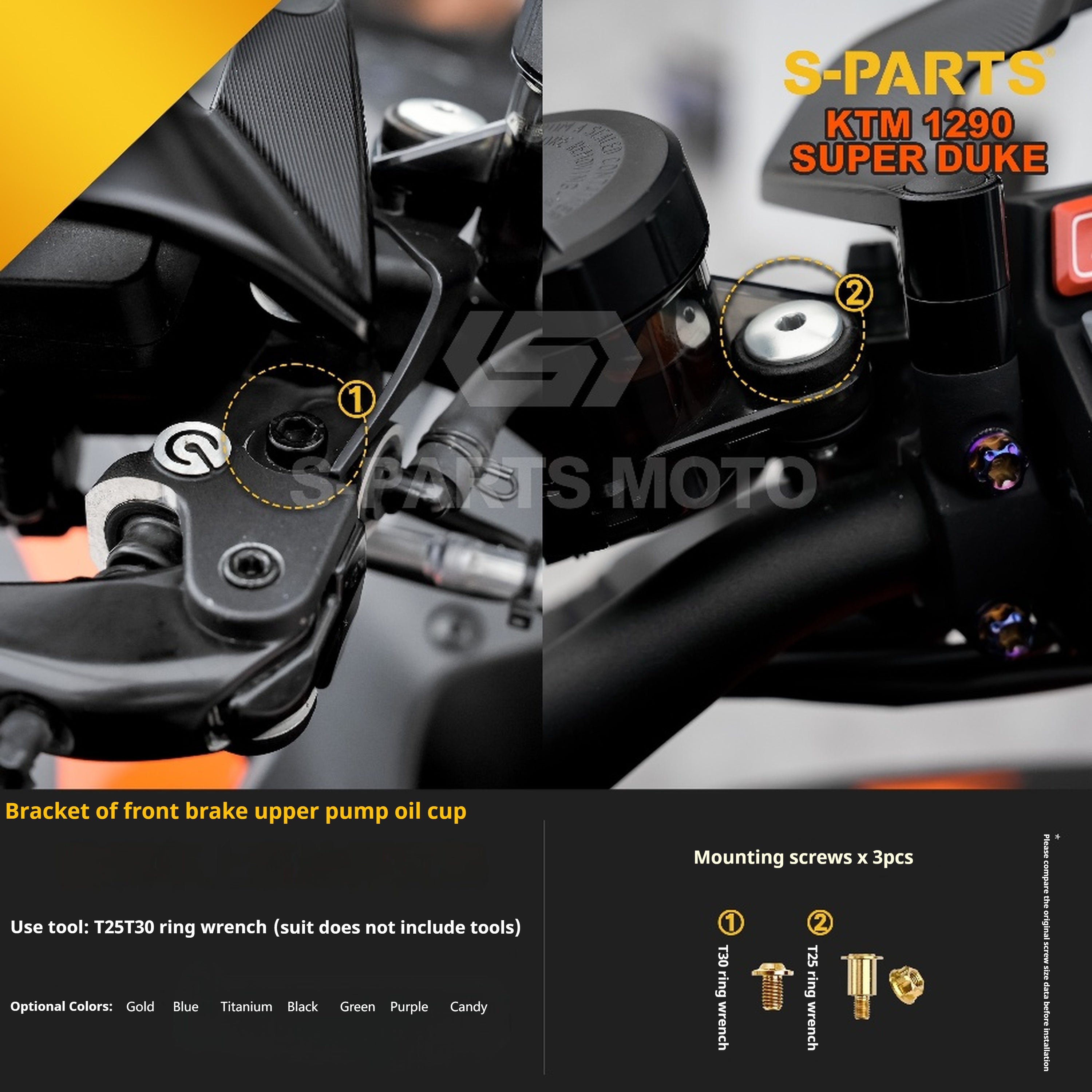 SPARTS KTM Super Duke 1290 · Full TC4 Titanium Bolt Kit｜Motorcycle Upgrade Set