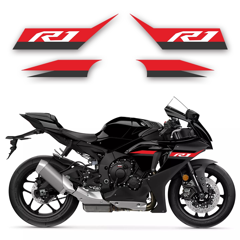 Yamaha YZF-R1 Motorcycle Side Fairing Stripe Graphics Decals Reflective Waterproof Stickers