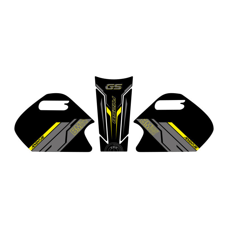 BMW R1250GS ADV Adventure Motorcycle Tank Pad Fishbone Anti-Slip Scratch Protection Sticker Fuel Tank Protector Decal Waterbird GS Accessories