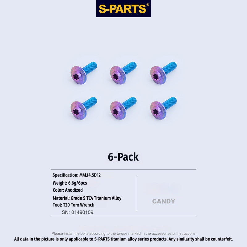 SPARTS TC4 Titanium Bolts for BMW S1000RR  Windshield