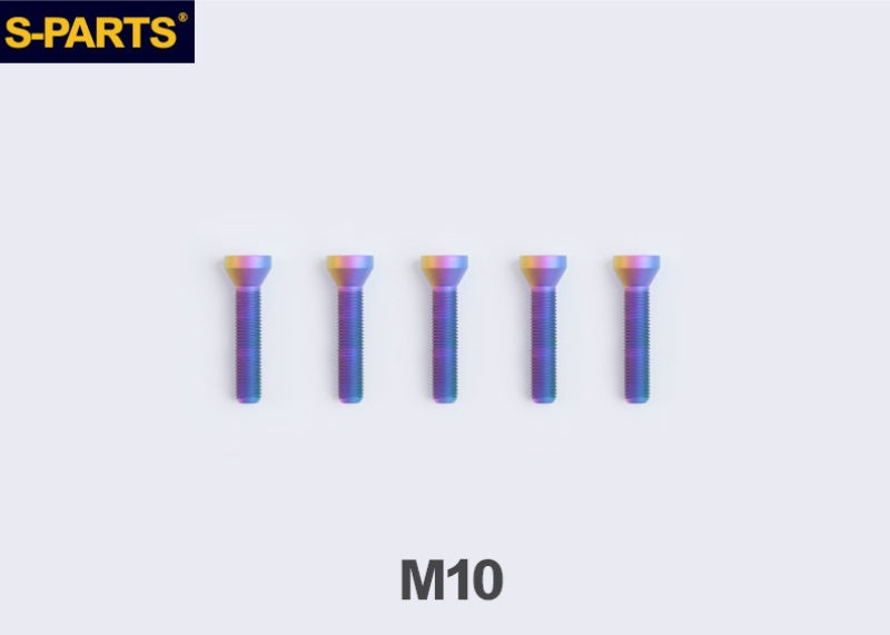 SPARTS TC4 Titanium Wheel Hub Bolts M10 (L35 / L49 / L55) for BMW Motorcycles