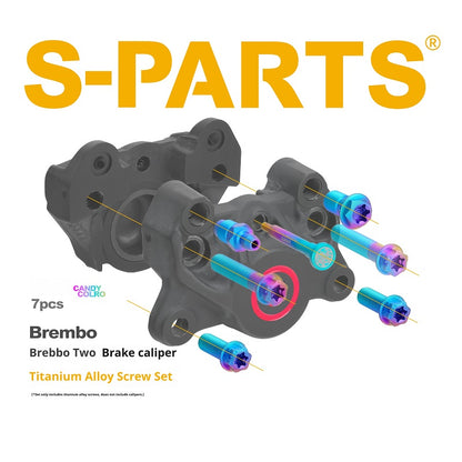 SPARTS Titanium Bolt Kit for Brembo Basic 2-Piston and 4-Piston Calipers