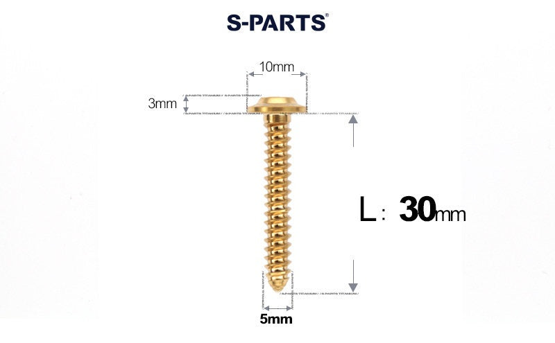 SPARTS Button Head M5×L10-35 Titanium Screws Self-Tapping Bolt