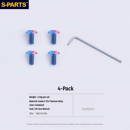 SPARTS Titanium Visor Mechanism Screws for SHOEI Z7\Z8\X14\GTAIR\GTAIR2