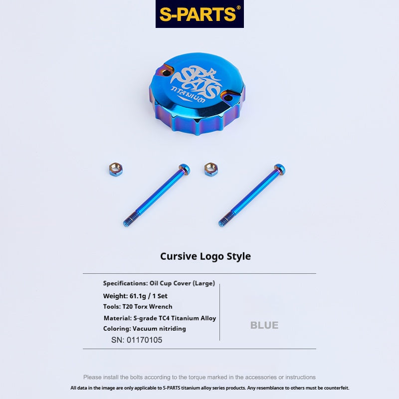 SPARTS Titanium Alloy Brembo Master Cylinder Reservoir Armor Kit – Separate Large Reservoir Cap