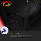 S-PARTS  Compatible with / Suitable for Ducati DUCATI V2 Full Titanium Bolt Kit