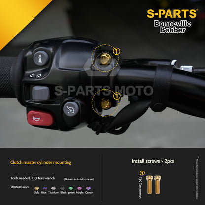 SPARTS Titanium Set Screws for Triumph Bonneville Bobber Motorcycle Modification