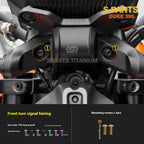 SPARTS Stan KTM DUKE 390 Dedicated · TC4 Titanium Full Motorcycle Bolt Kit