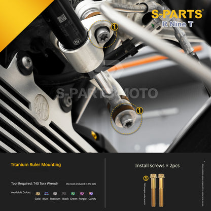 S-PARTS Premium Titanium Braking & Handling Upgrade Kit for BMW R nineT