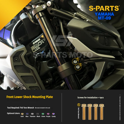 SPARTS Yamaha MT-09 Titanium Bolt Kit | TC4 Grade Motorcycle Fasteners