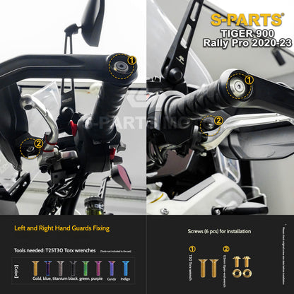 SPARTS Triumph Tiger 900 Rally Pro (2020–2023) Motorcycle Modified Titanium Alloy Bolts