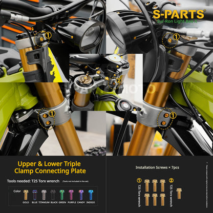 S-PARTS TC4 Titanium Full Bolt Kit for Sur-Ron Light Bee X (2025 Model)