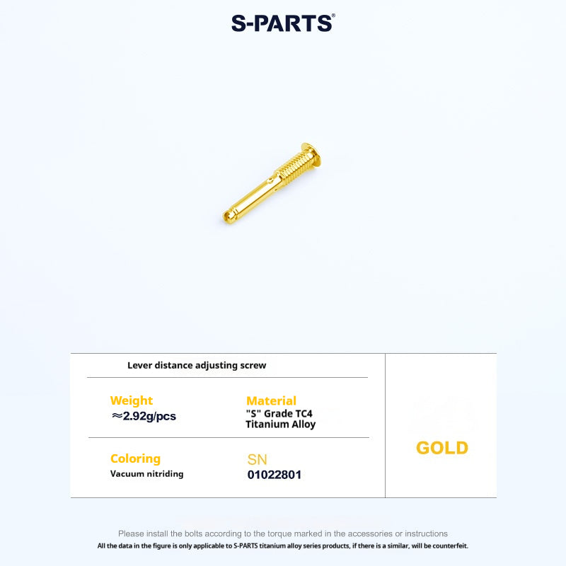 SPARTS Titanium GALESPEED VRC Master Cylinder Screw Kit｜Motorcycle Upgrade