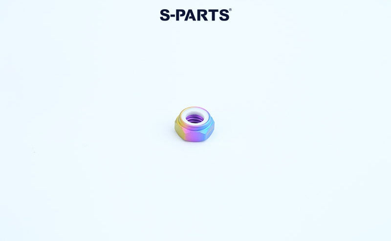 SPARTS Hex Nylon Lock Titanium Nuts – Motorcycle & Car Upgrade Fasteners