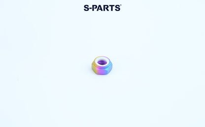 SPARTS Hex Nylon Lock Titanium Nuts – Motorcycle & Car Upgrade Fasteners