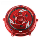 Ducati 959 / 1199 / 1299 / Panigale V2 / V4 / V4S Transparent Clutch Cover Kit Clear Clutch Side Cover Upgrade