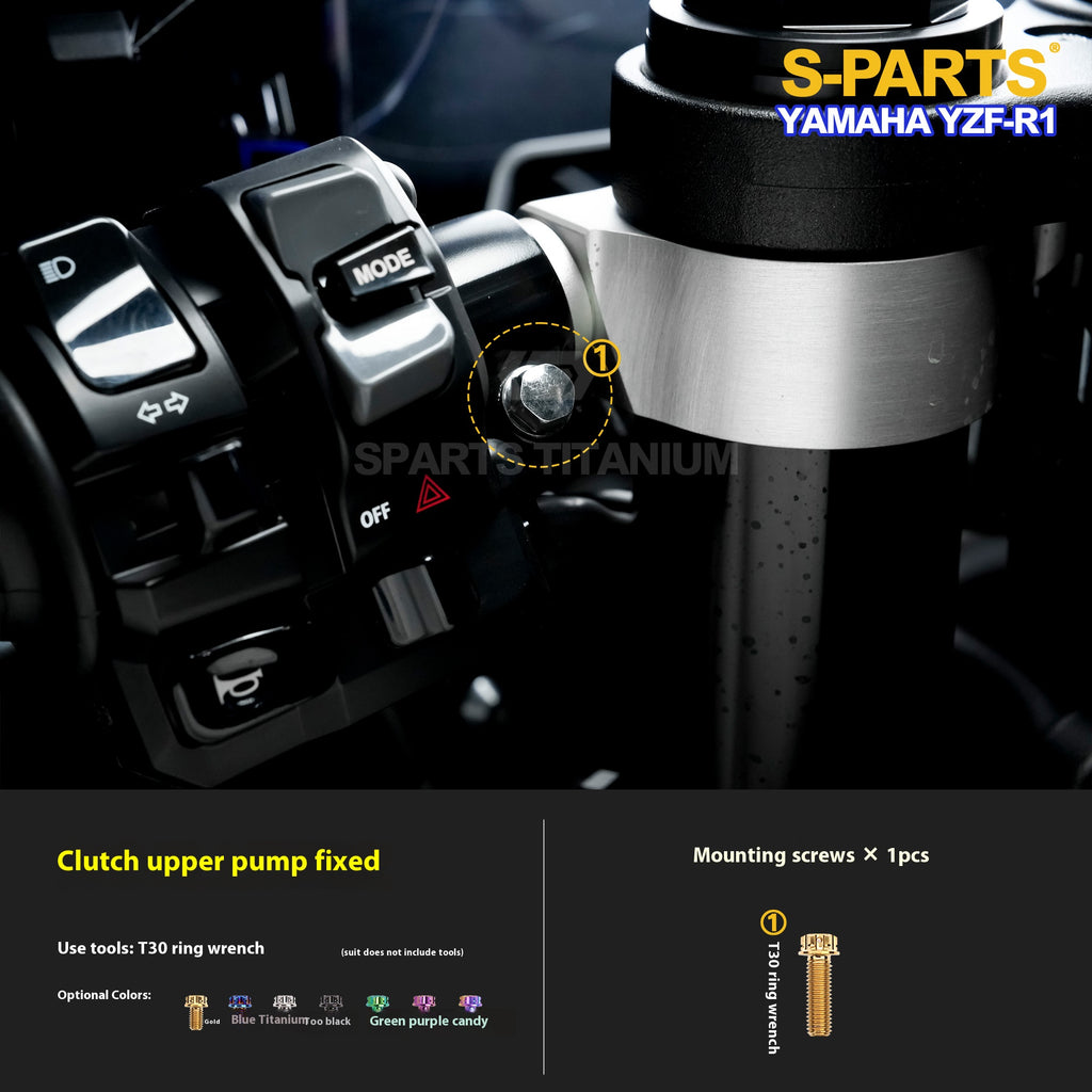 SPARTS TC4 Titanium Bolt Kit for Yamaha YZF-R1 | Motorcycle Titanium Bolt Upgrade