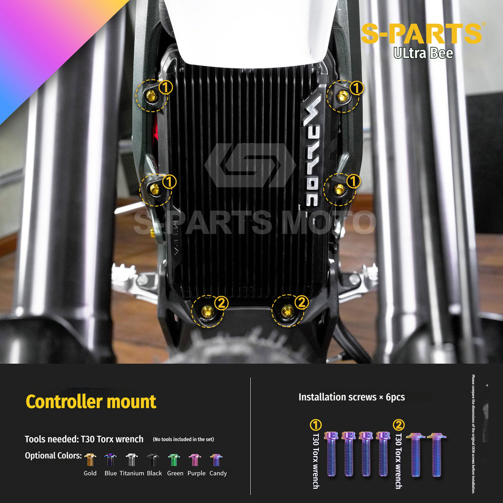 SPARTS Titanium Bolt Kit for Ultra Bee | Full Motorcycle Upgrade Set