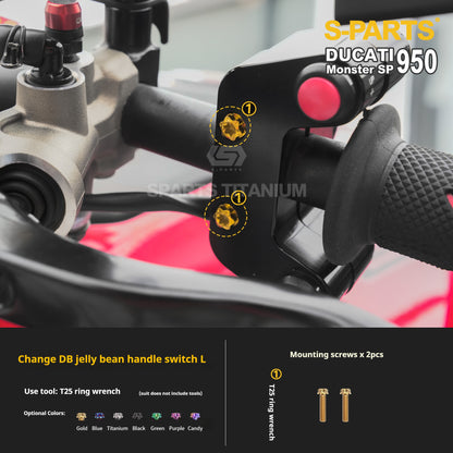 SPARTS Ducati New Monster SP 950 Titanium Alloy Bolts