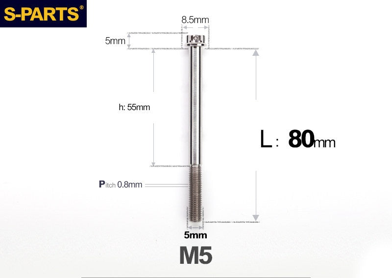SPARTS M5 Titanium Bolt A3 Series – Motorcycle & E-Bike Upgrade Screws