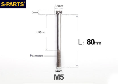 SPARTS M5 Titanium Bolt A3 Series – Motorcycle & E-Bike Upgrade Screws