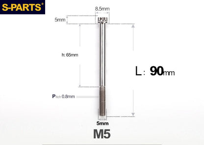 SPARTS M5 Titanium Bolt A3 Series – Motorcycle & E-Bike Upgrade Screws