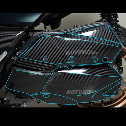 Yamaha XMAX 300 2023–2024 Thickened High-Gloss Carbon Fiber Body Protection Stickers