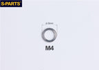 S-PARTS M3 / M4 / M5 / M6 TC4 Titanium Flat Washers for E-Bikes, Motorcycles & Bicycles