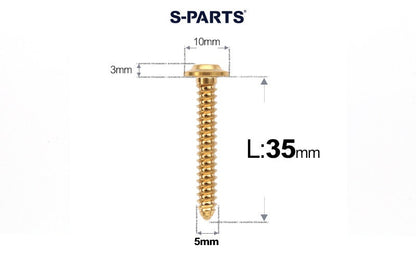SPARTS Button Head M5×L10-35 Titanium Screws Self-Tapping Bolt