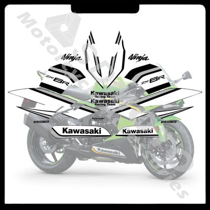 Kawasaki ZX-6R 636 2021-2025 Full Body Graphics Decals PVC Waterproof Motorcycle Fairing Stickers
