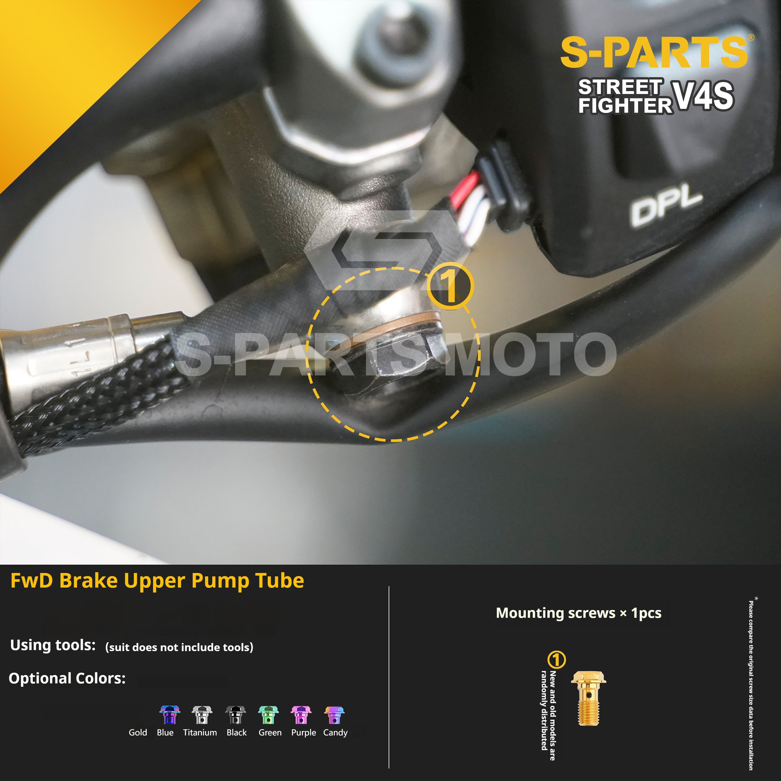 SPARTS Titanium Bolt Kit for Ducati Streetfighter V4S
