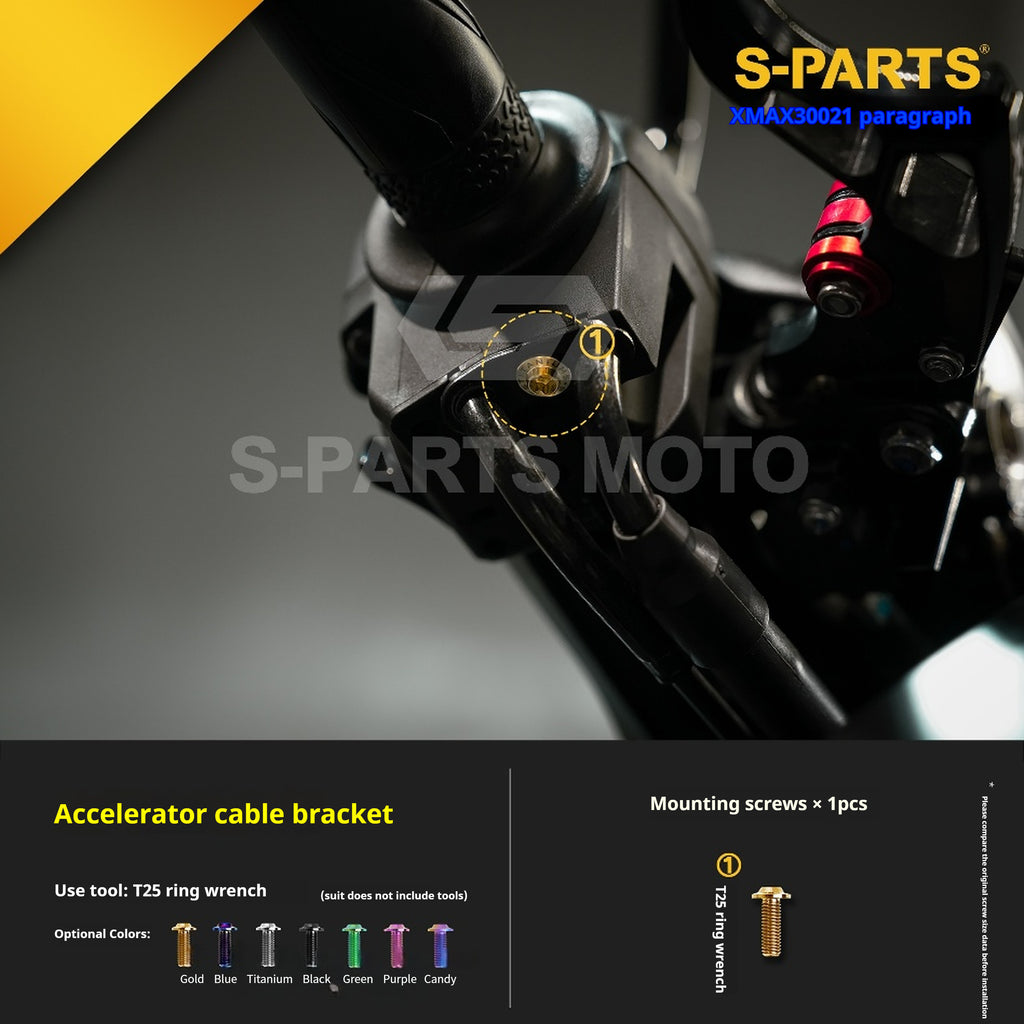 SPARTS Titanium Screw Set for Yamaha XMAX 300 2021 –  CNC Titanium Upgrade Kit