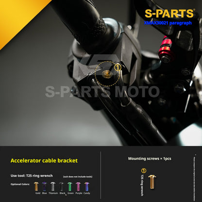 SPARTS 2021 XMAX300 YAMAHA Motorcycle Modified Titanium Alloy Bolts Screws